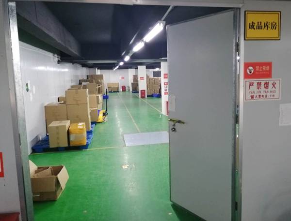 Finished product warehouse
